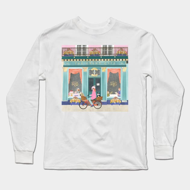 High Tea at The Grand Cafe Oxford Long Sleeve T-Shirt by NattyDesigns